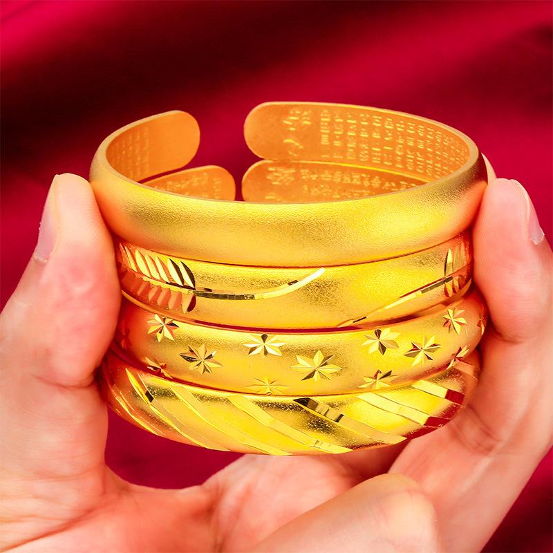 Meteor Shower Starry Smooth Bracelet Sandblasting Women's Bangle Wholesale Accessories Jewellery Open-Ended Bracelet