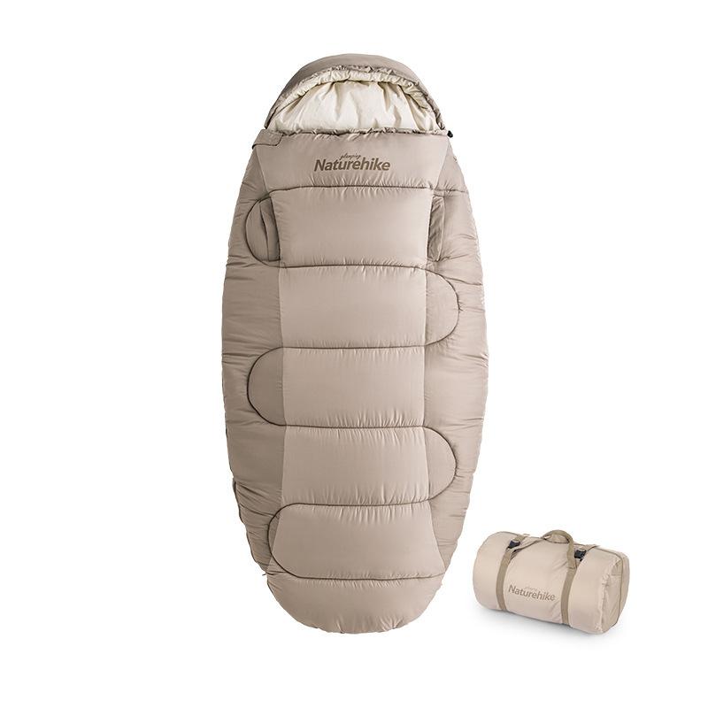 naturehike naturehike sleeping cake stretch out sleeping bag washable outdoor camping warm imitation feather cotton autumn and winter sleeping bags