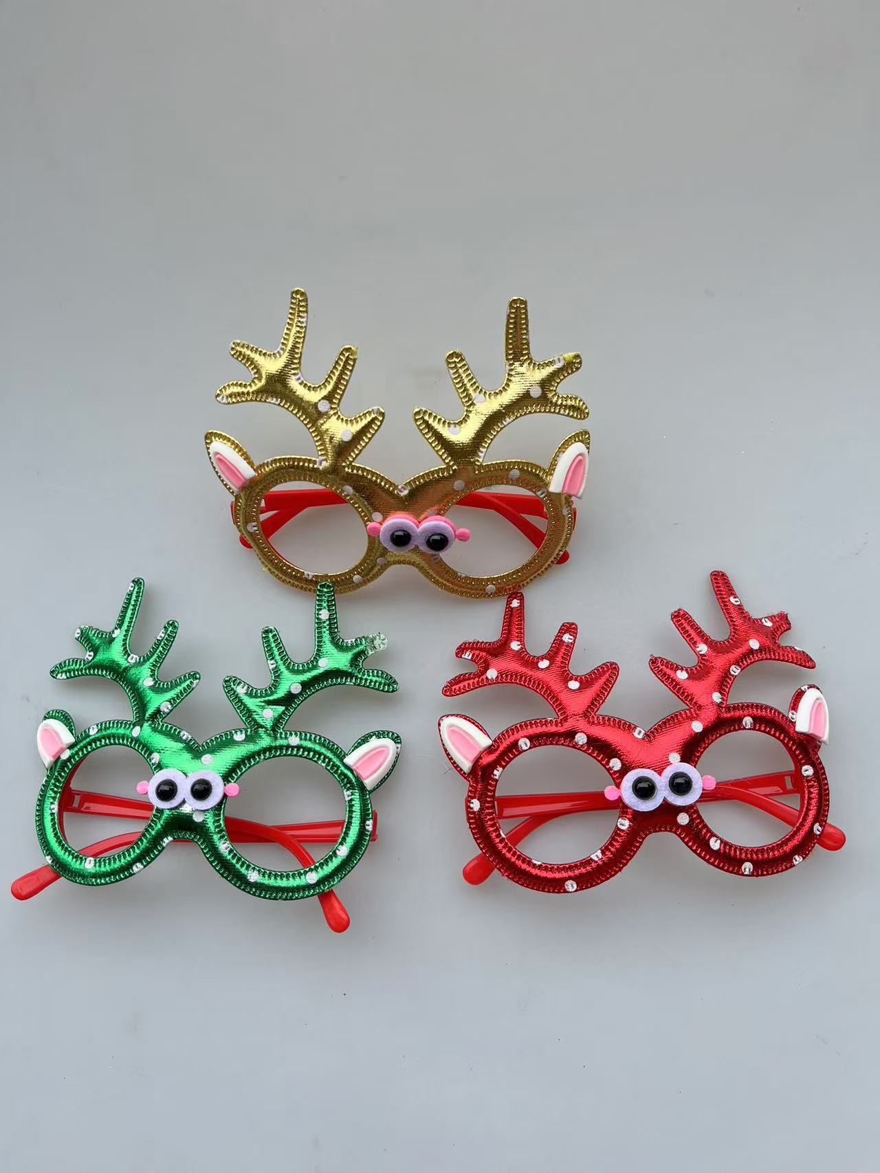 Christmas spectacle frames, female reindeer funny gift frames wholesale, Christmas student costume gifts, party decoration mirrors 3 details Picture