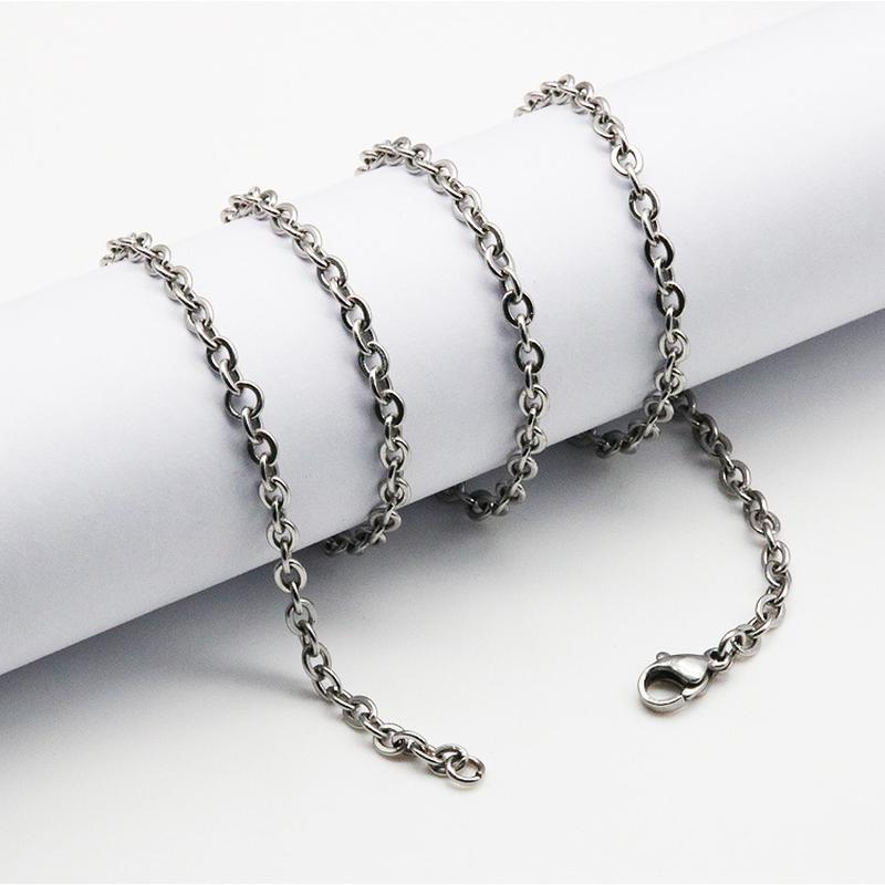Wish Popular Ornament Cross-Border Hot Stainless Steel Jewelry Wholesale Necklace Sweater Chain O-Shaped Necklace