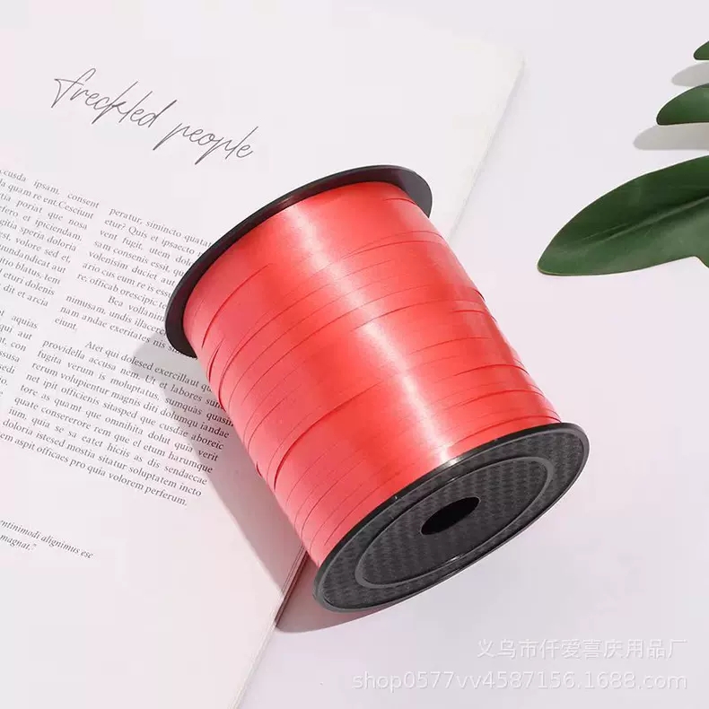 Source factory 500-yard smooth ribbons, wedding supplies, large rolls of colorful balloon ribbons, festival party decoration ribbons Item Picture