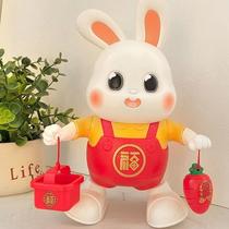 infant educational toys 0-3 years old electric toys new year rabbit learning head learning climbing rabbit singing dancing lighting