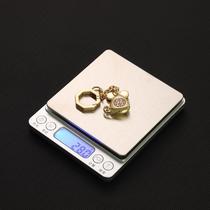 electronic scale household food kitchen scale stainless steel jewelry scale small electronic kitchen weighing gram measuring scale electronic scale