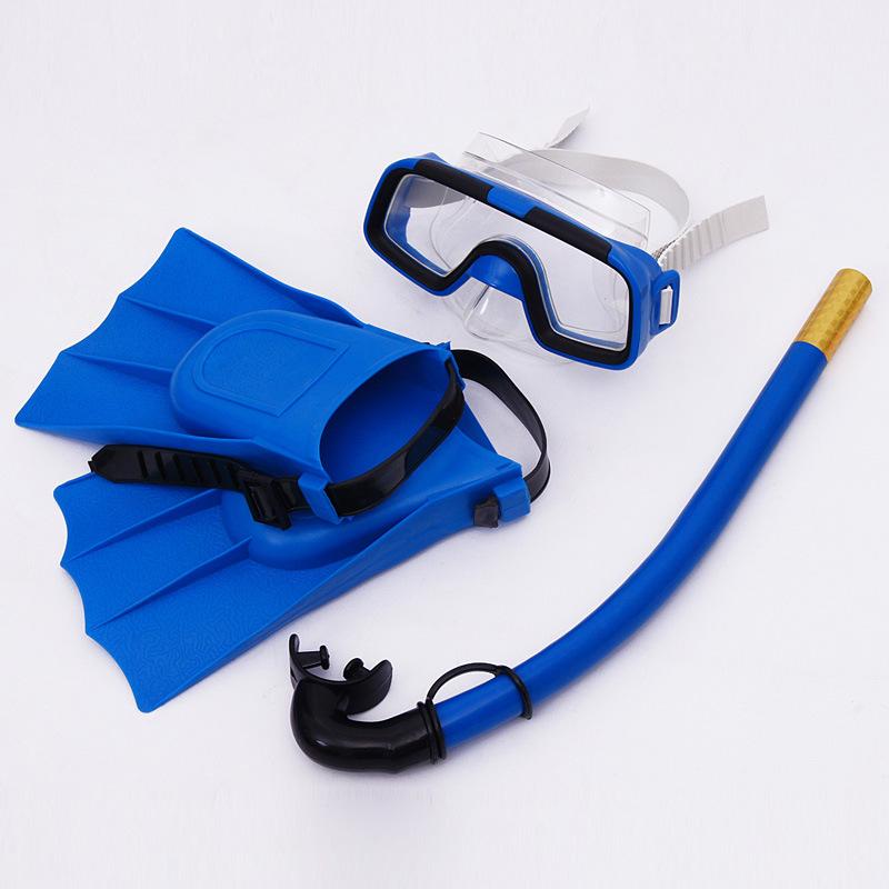 Children's Diving Mask Snorkeling Three Pieces Set Swimming Goggles Swimming Glasses Breathing Tube Flippers Wholesale