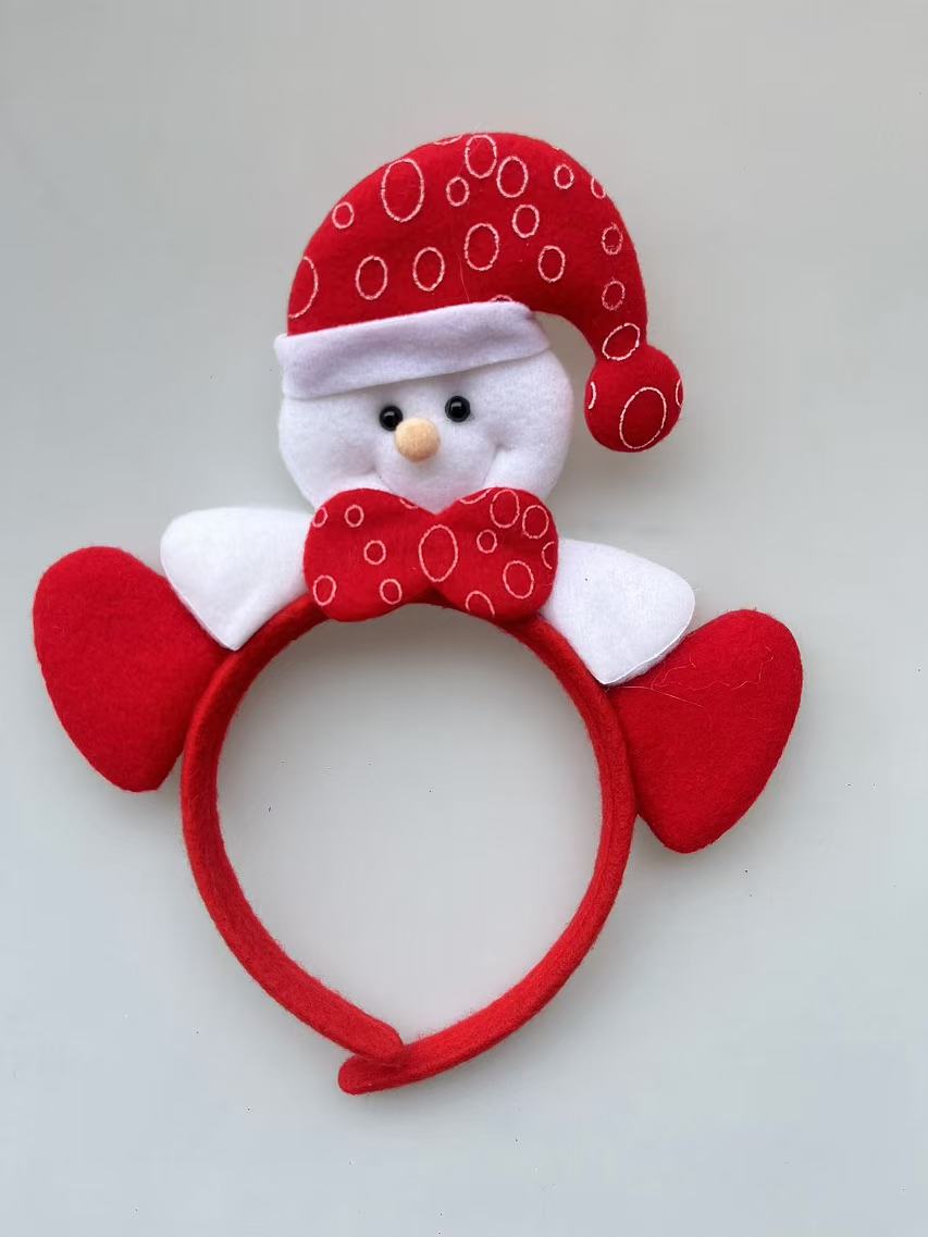 圣诞头饰发箍饰品可爱麋鹿圣诞树鹿角头箍发饰圣诞节儿童节日装饰4白底实物图
