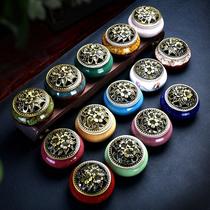 ceramic incense burner home yiwu wholesale incense kiln baked ge kiln incense burner temple aromatherapy plate cone incense small size incense coil burner