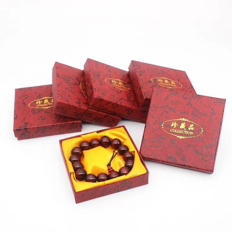 factory direct supply yellow cloth jewellery box necklace packaging box gift pendant box gift box wholesale buddha beads large quantity price
