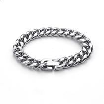 hot sale promotion titanium steel cuban link chain necklace stainless steel jewelry buckle round grinding chain men's domineering clothing accessories