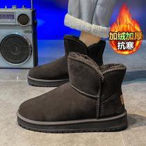 snow boots women's winter fur martin boots women's fleece-lined thickened northeast women's shoes insulated cotton-padded shoes women's plus size