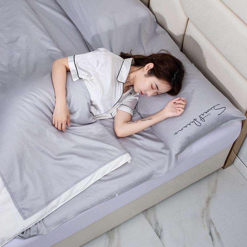 60 Class a Long-Staple Cotton Outdoor Sleeping Bag Adult Portable Dirty Sleeping Bag Hotel B & B travel Camping Sleeping Bag