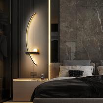modern minimalist living room grille lamp minimalist living room television background wall wall lamp bedroom bedside lamp strip wall lamp