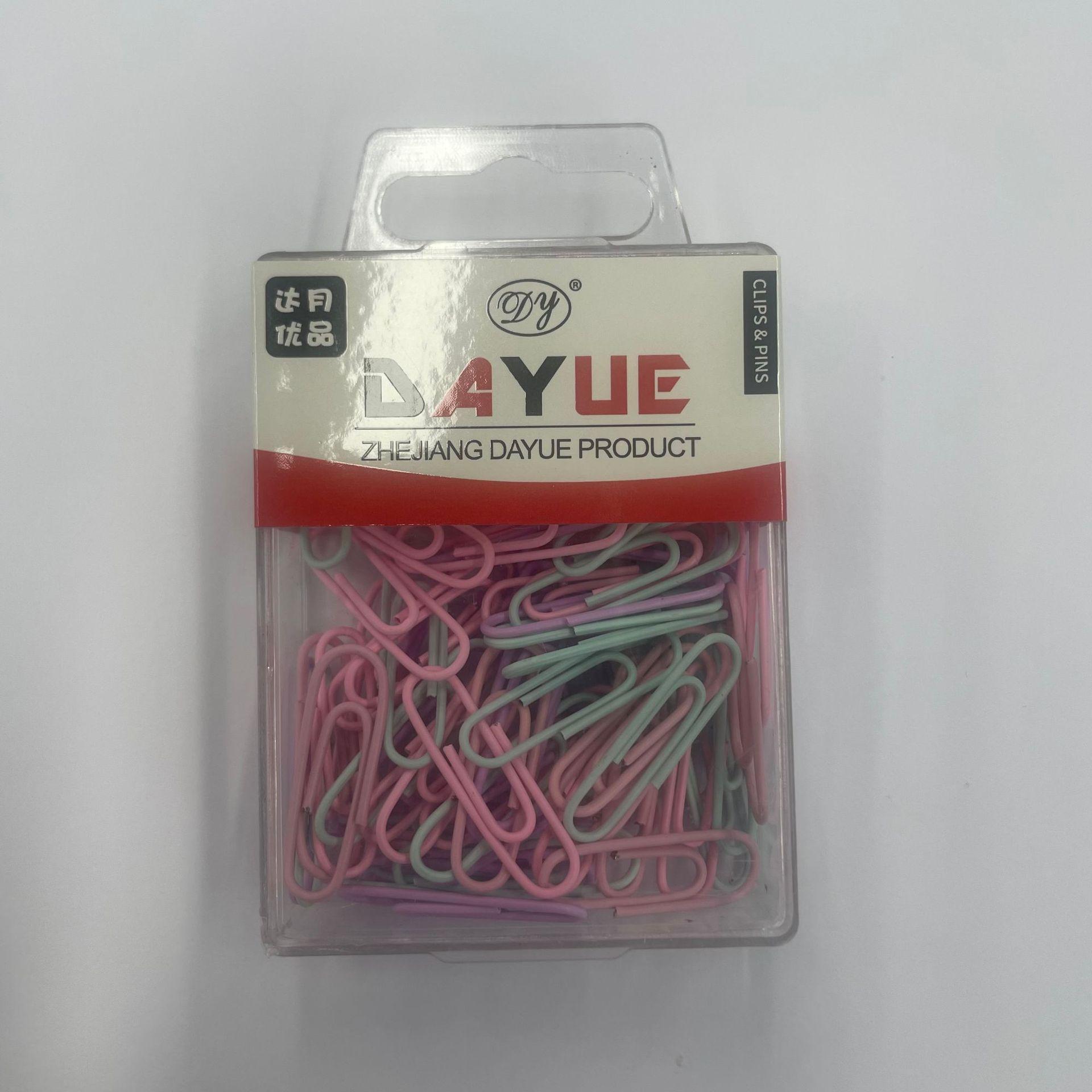macaron color 28mm clip office supplies paper clip large file bookmark paper clip storage box stationery