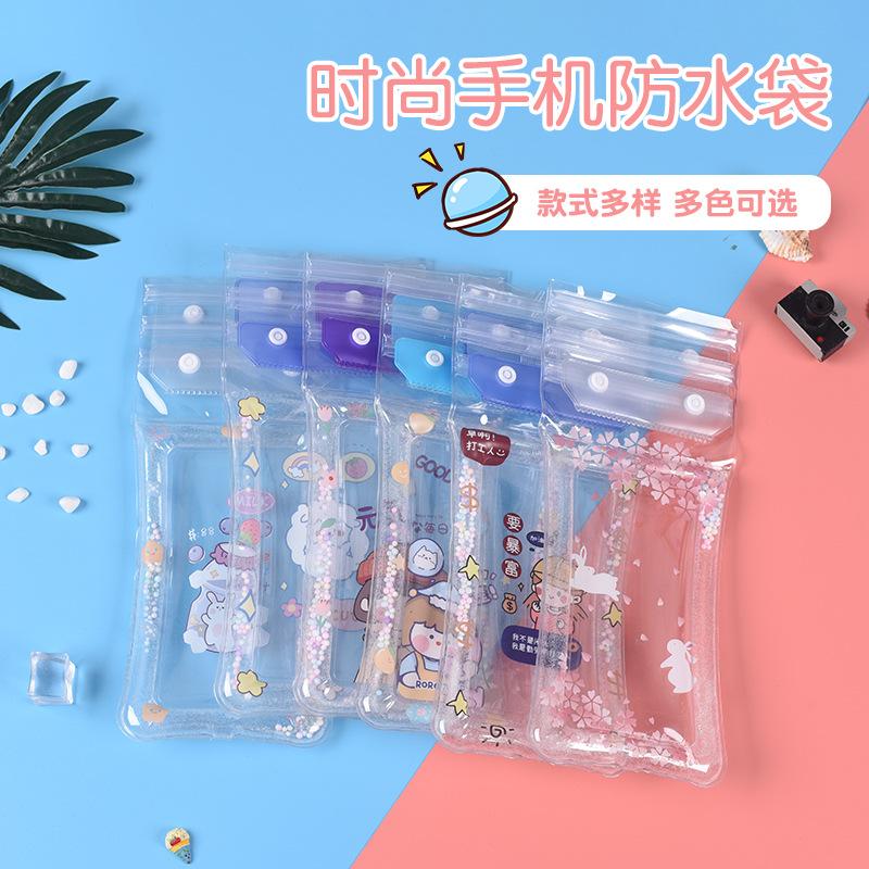 VC Waterproof Mobile Phone Bag Direct Supply Cartoon Waterproof Bag Floating Touch Screen Swimming Transparent Smartphone Waterproof Case