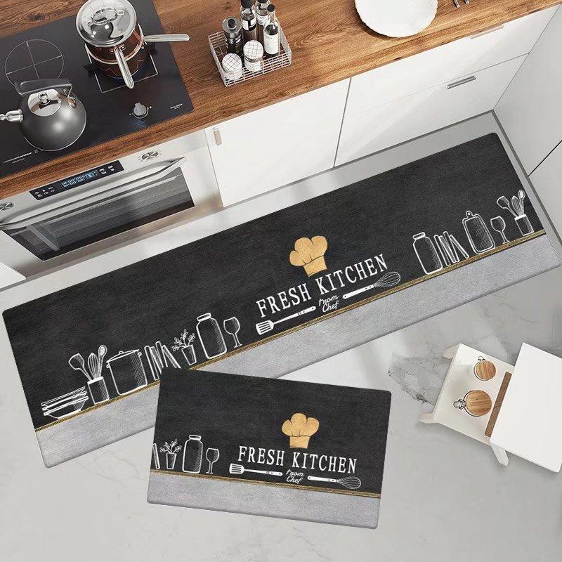 factory wholesale kitchen floor mat cover bathroom door mat kitchen pad simple rug long stain-resistant floor mat