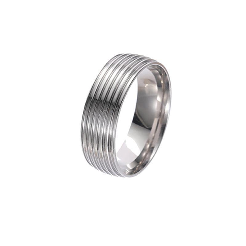 titanium steel ring men's high-grade boys ins style non-fading dly epoxy stainless steel jewelry ornament wholesale Item Picture