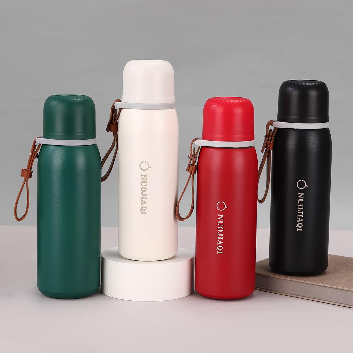 bullet 316 stainless steel vacuum cup business with rope handle vacuum tumbler sling portable sports bottle
