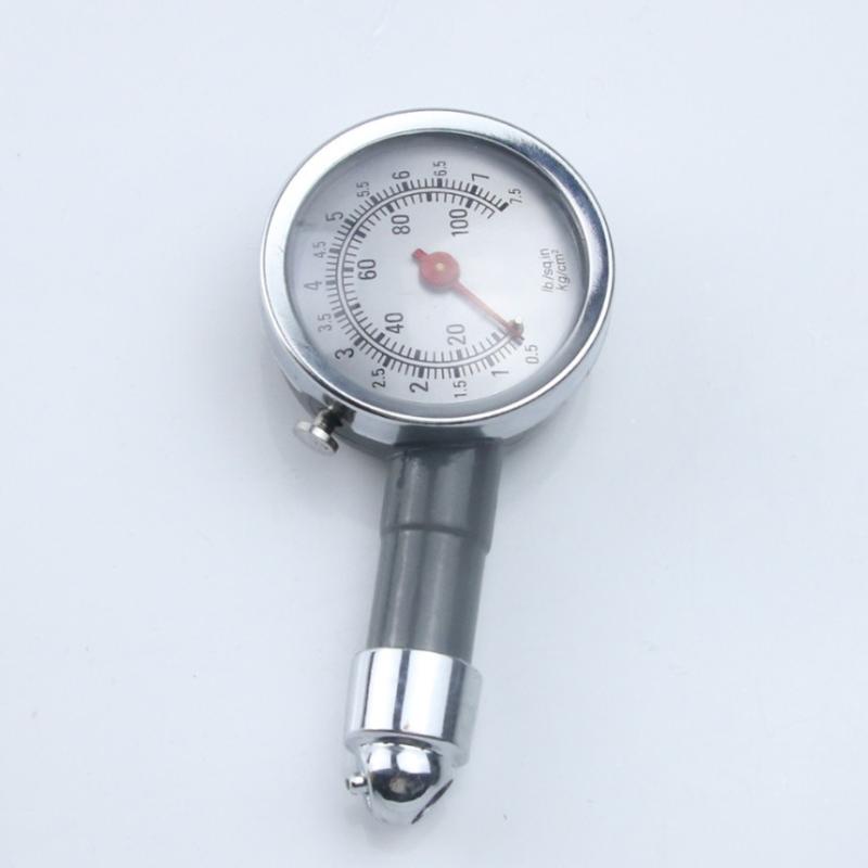Factory Wholesale Zinc Alloy Pressure Gauge Pointer Volume Tire Pressure Gauge Monitoring Meter Measuring Gas Meter Tire Tire Deflation Volume Pressure Meter