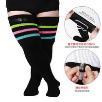 Spring New Extra Fat dies Adult Overknee Long Boot Cotton Sos Extra Long Extra Thi Hold-Ups European and American Women's Long Sos