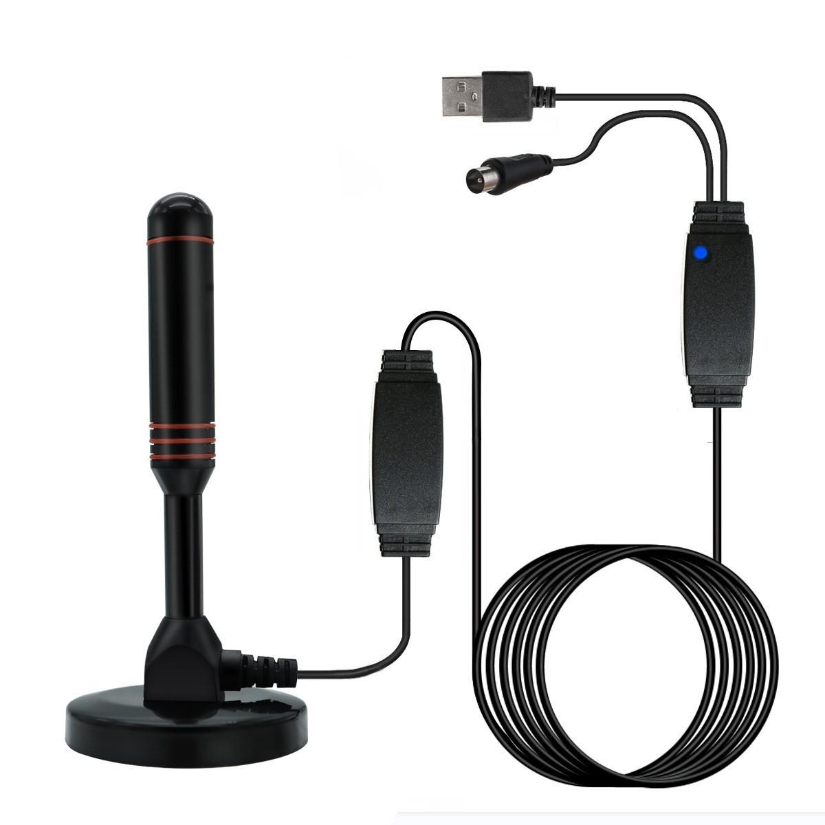 digital television antenna indoor ground wave dtmb antenna dvb-t2 antenna with light signal amplifier 10 m
