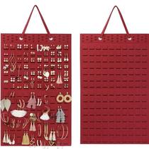 New Felt Earring Storage Hanging Bag Wall-Mounted Ornament Jewellery Pouch Hanging Bag Wall Hanging Decoration Type Necklace Ring Buggy Bag