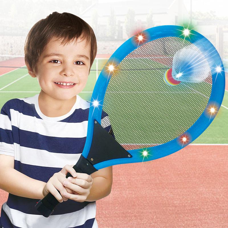 Internet Celebrity Luminous Badminton Set Children's Cloth Light Tennis Rackets Outdoor Sports Light Badminton Racket