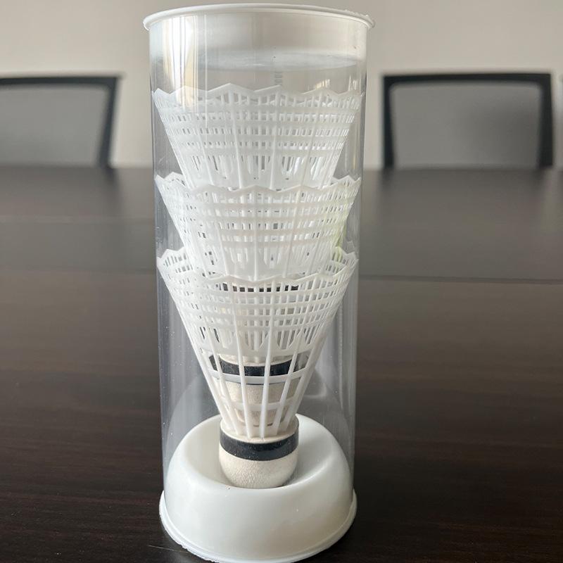 factory wholesale plastic badminton barrel plastic ball color plastic ball nylon ball nylon badminton durable Specification drawing