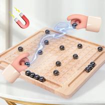 Fun Magnetic Induction Chess Children's Eduional Magnetic Battle Training Thinking Logic Eduional Wooden Toys