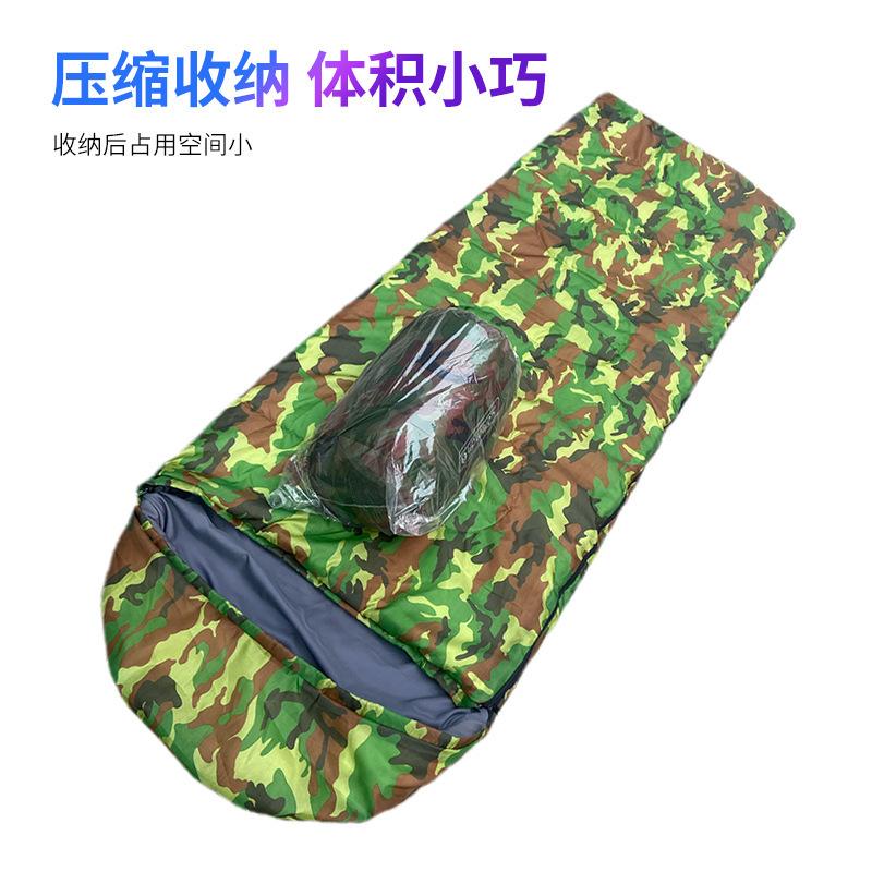 thickened camping sleeping bag travel covered envelope outdoor keep warm adult camping sleeping bag