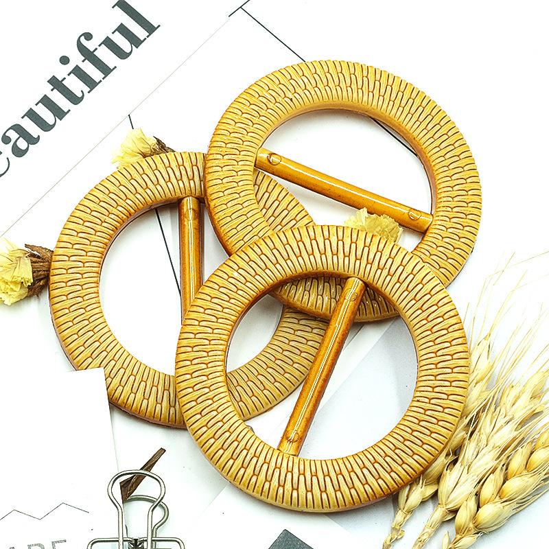 Factory Direct Sales Retro Belt Buckle Trench Coat and Overcoat Button Inner Ring 40mm