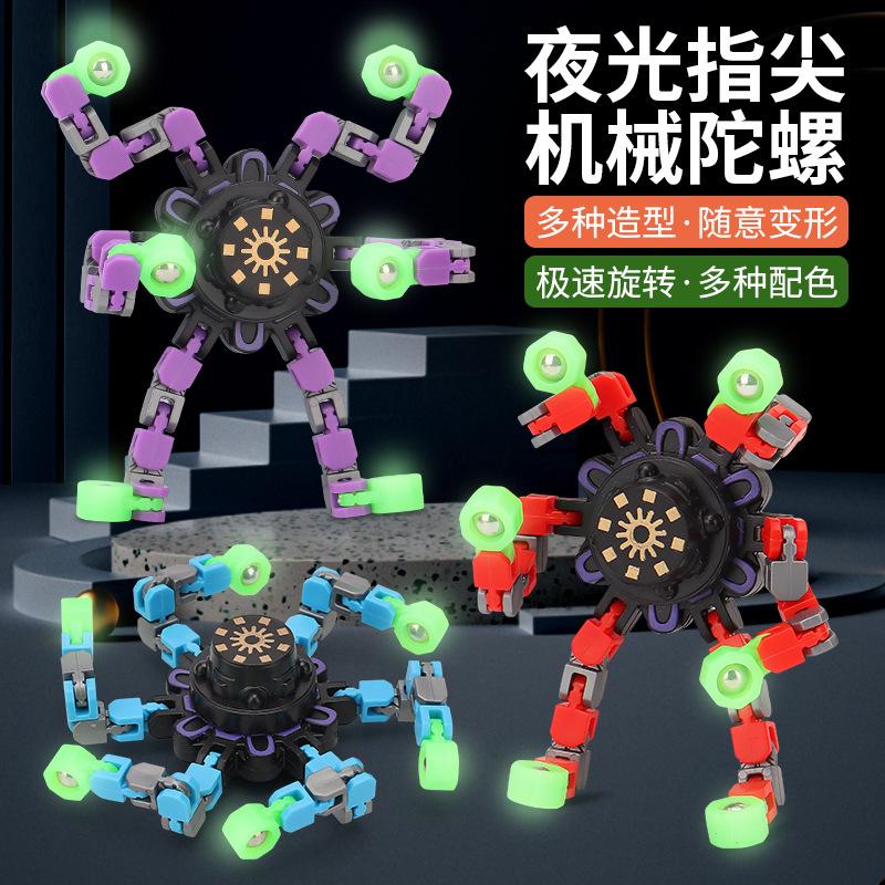 free shipping fingertip gyro decompression toy deformation fingertip mechanical gyro decompression toy decompression artifact vent toy