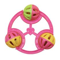 steering wheel rattle children's hand-held rattle rattle infant educational toys sound handbell three bells children's toys