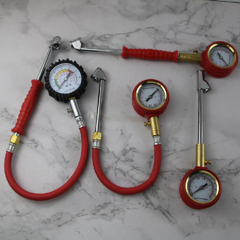 Factory Wholesale Zinc Alloy Pressure Gauge Pointer Volume Tire Pressure Gauge Monitor Pressure Gauge Test Gas Meter Tire Outgassing Volume Pressure Gauge