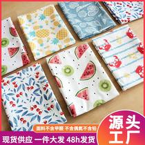 fabric napkin small fresh style printed kitchen tea towel cotton napkin fabric craft placemat cover cloth