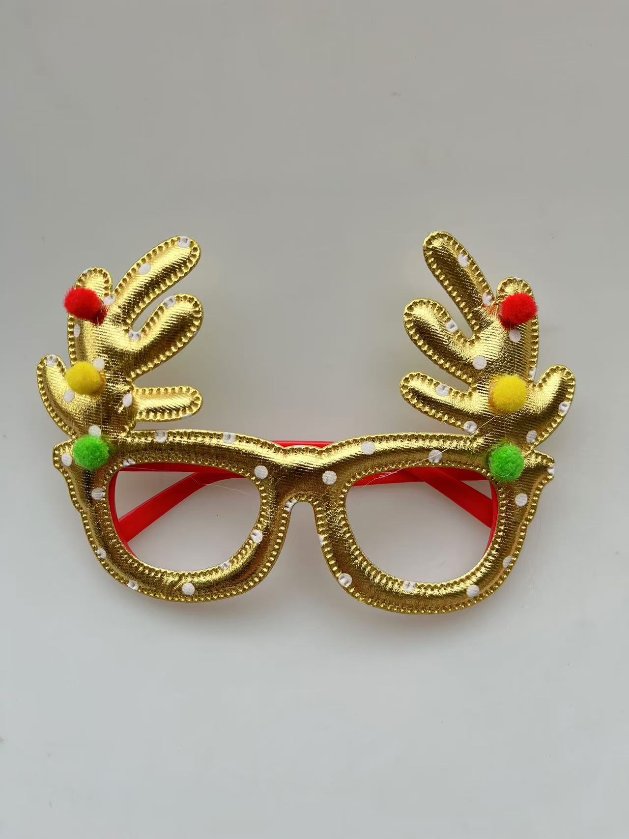 圣诞节眼镜框女麋鹿搞怪礼品镜框批发圣诞学生装扮礼物派对装饰镜8