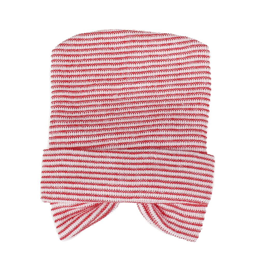 european and american knitted big bow baby hat hospital standard newborn babies' baby hospital hat