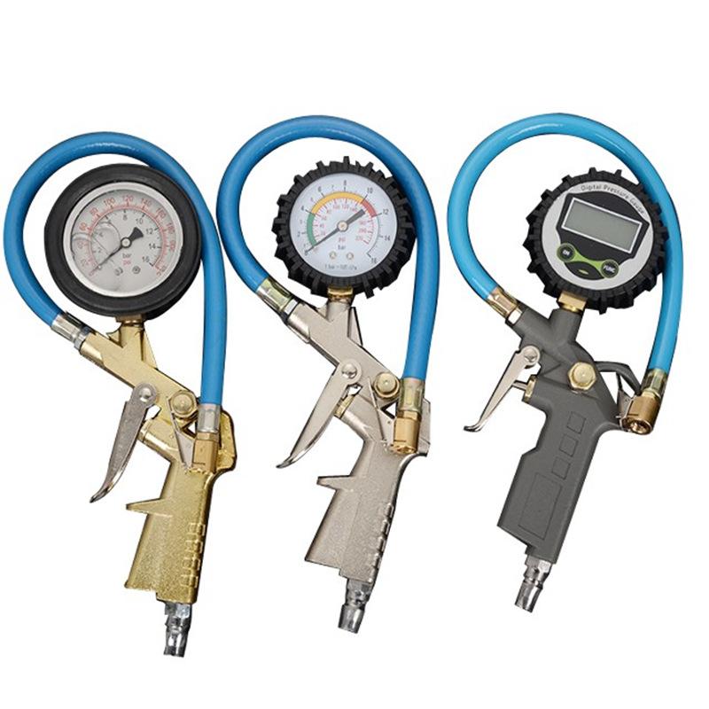 tire pressure gauge barometer high precision with inflatable electric car motorcycle tire pressure car tire pressure gauge air gun