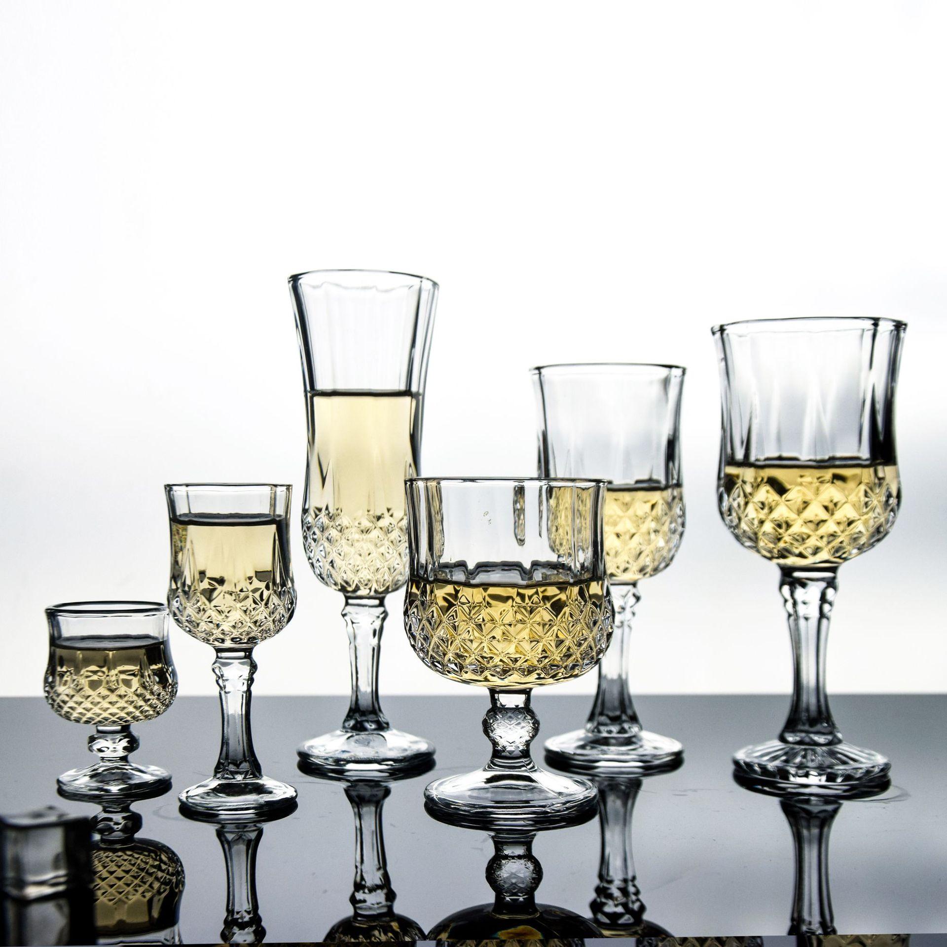 star diamond champagne cup glass whisky tumbler creative gift goblet wine glass high-end restaurant diamond red wine glass
