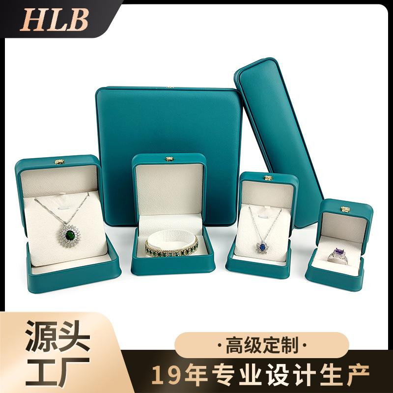 Spot round Corner Waist Pu Leather Crown Jewelry Box Necklace Bracelet Pendant Pearl Ring Jewellery Box Packaging