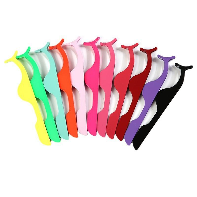 new eyelash curler eye lashes aid small tweezers clip stainless steel fake eyelash curler portable beauty tools