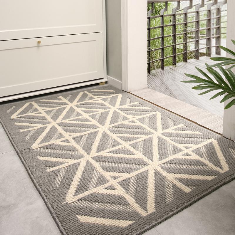 nordic home mat doorway entrance floor mat household gate door mat dust removal wear-resistant stain-resistant entrance carpet