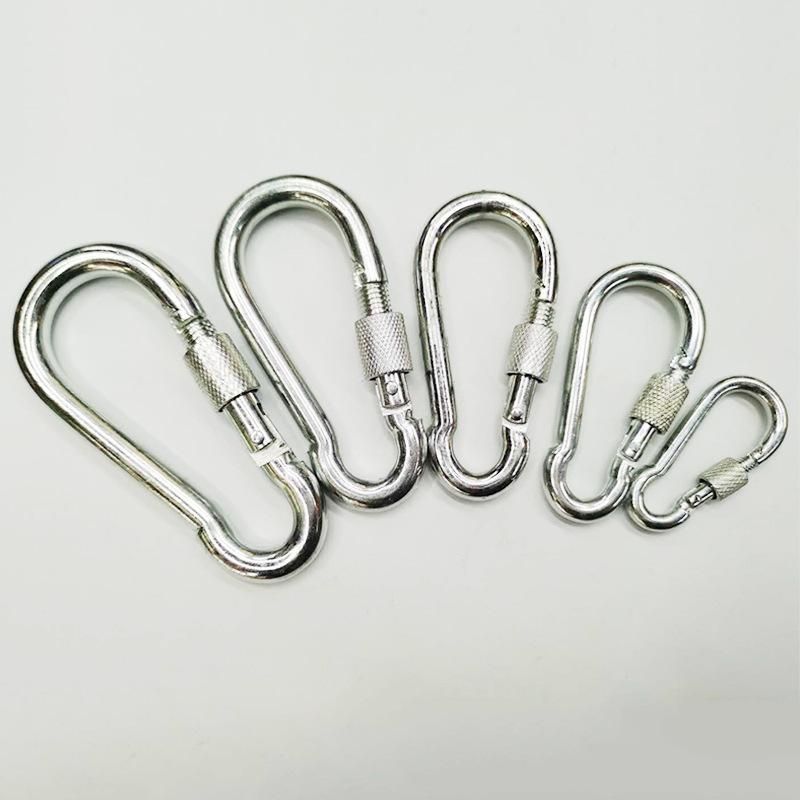 Wholesale 304 Stainless Steel Spring Clasp Gourd with Nut Climbing Safety Buckle Chain Pet Buckle Keychain