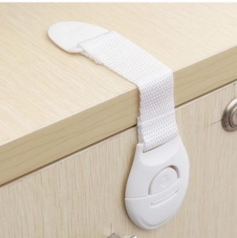 children's drawer lock webbing safety lock baby anti-clamp hand woven belt baby safety lock safety buckle
