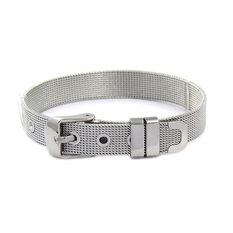 cross-border supply stainless steel jewelry adjustable wrist strap bracelet jewelry woven mesh bracelet factory supply