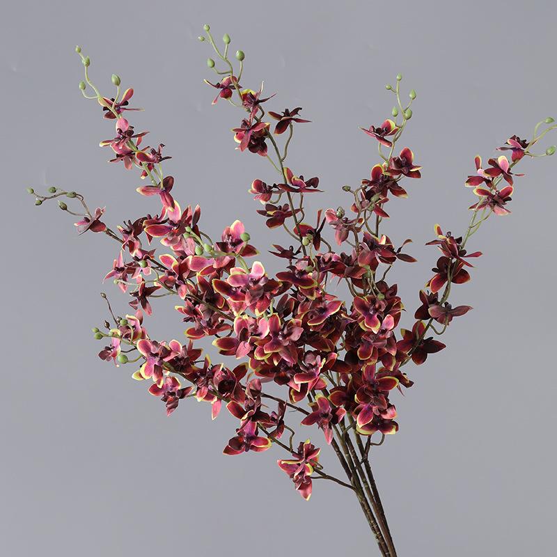 artificial flower phalaenopsis wedding flower home decorative fake flower crafts decoration preserved fresh flower shooting props