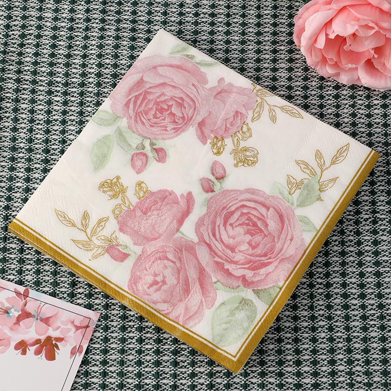 disposable tissue customized logo commercial restaurant tissue disposable napkin double-layer tissue independent packaging