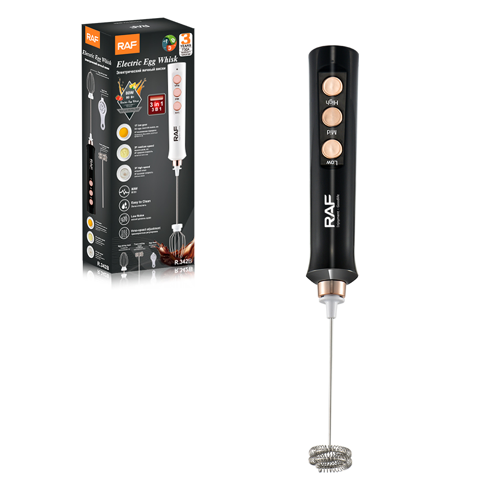 RAF euro calibre recargable mezclador de mano eléctrico single stick batido huevo mezclador hogar multifuncional Specification image