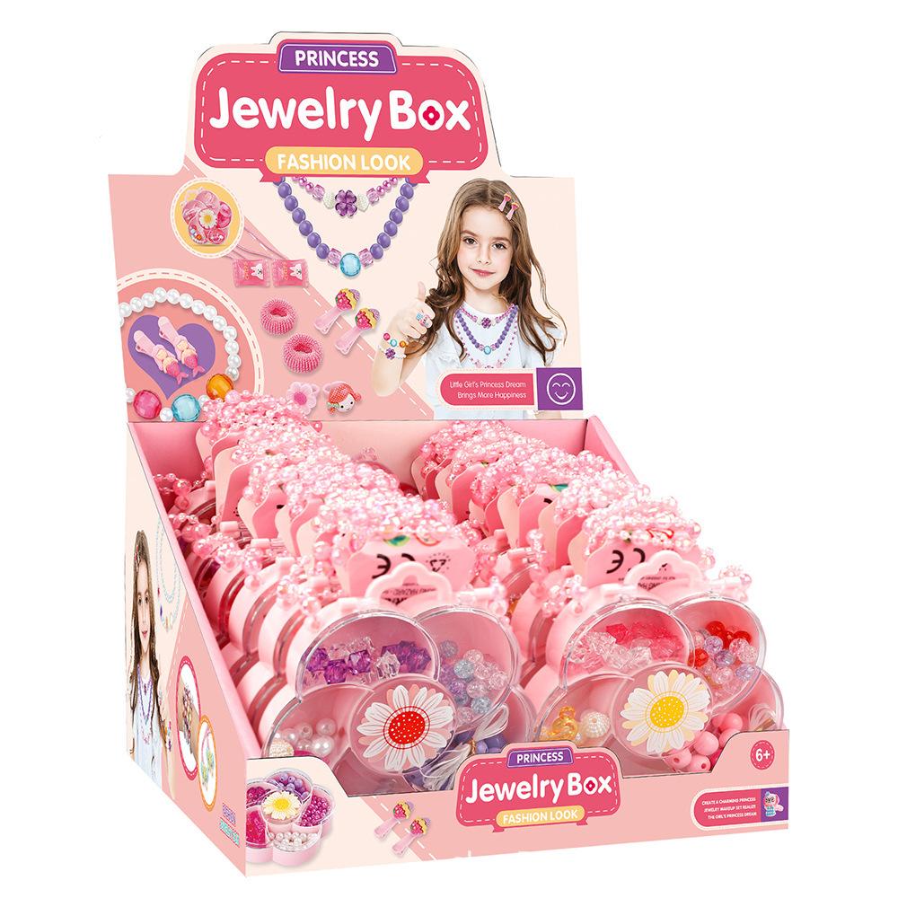 children's princess backpack toy bracelet accessories jewellery puzzle ideas bead-stringing toy string beads diy beaded colorful beads finished product