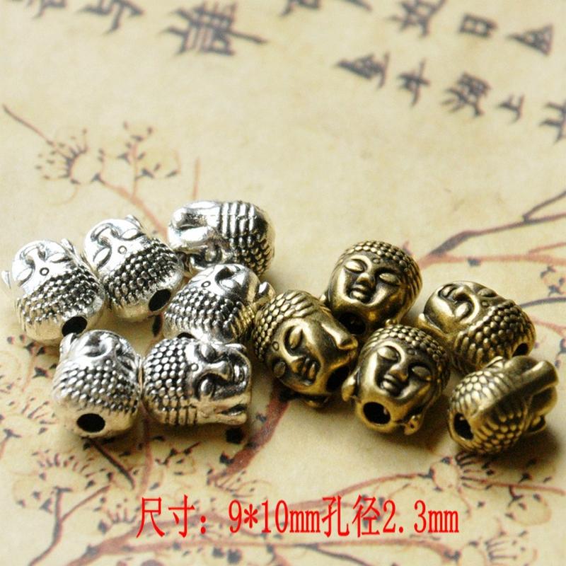 jingdezhen ceramic diy accessories jewellery accessories ancient silver bronze buddha head weaving material jewelry accessories