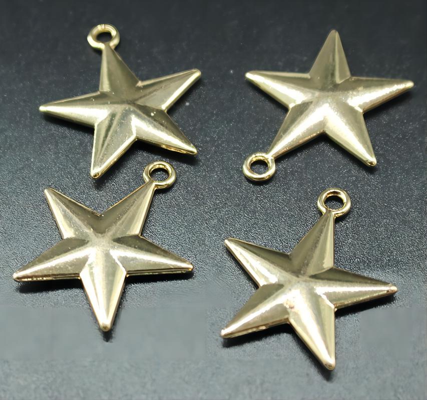 五角星图案合金挂件箱包辅料挂件1细节图
