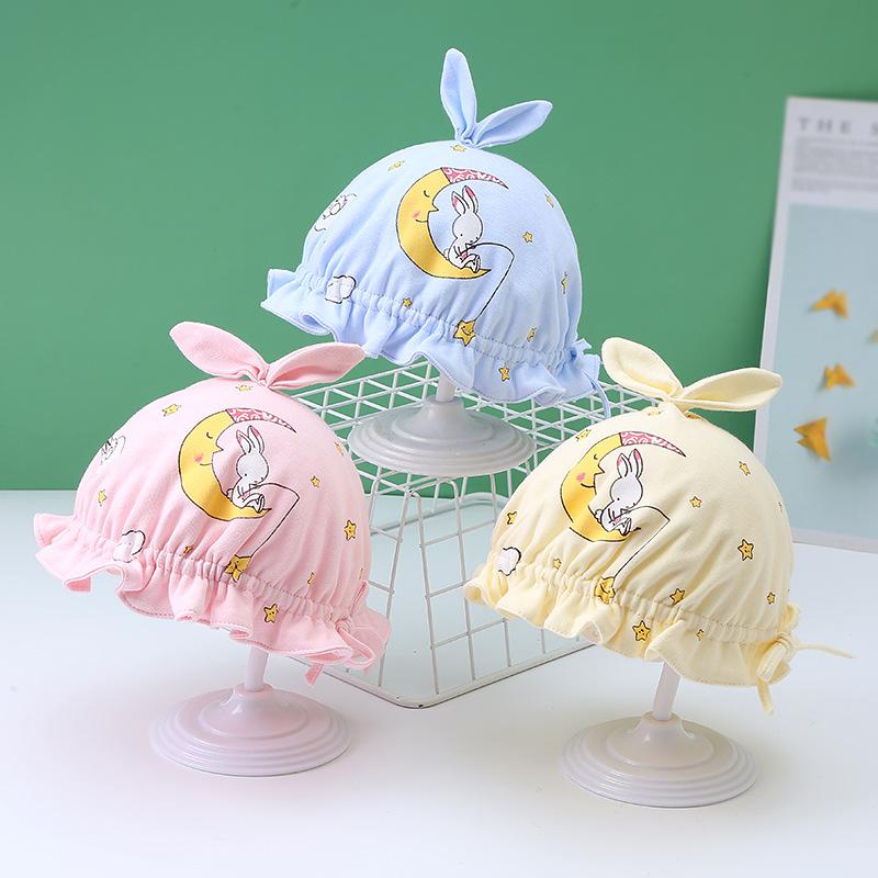 baby hat 0-3-6 months spring and summer newborn male and female baby hat newborn hat full moon hat